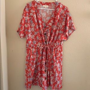 Red Sundress with floral detail